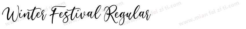 Winter Festival Regular字体转换